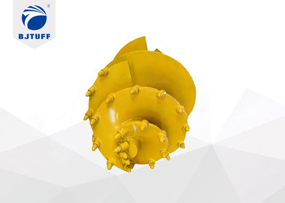Boring Bit 1200mm Drilling Auger Bullet Teeth Rock Type Single Spiral