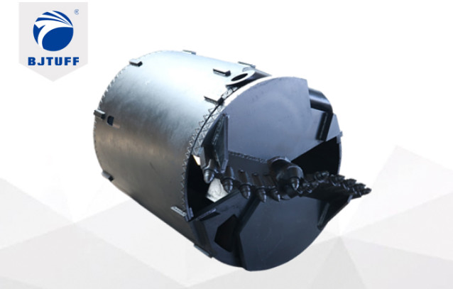 1300mm 15 Bullet Teeth Hard Rock Drilling Bucket With Double Unlocking System